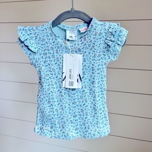 Zara NWT floral t shirt 6-9 months